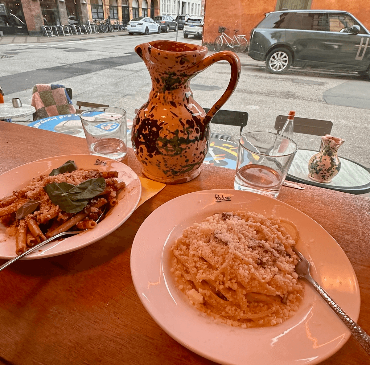 Čerstvé talianske cestoviny v reštaurácii Fabro v Kodani